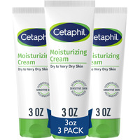 Cetaphil Body Moisturizer, Hydrating Moisturizing Cream for Dry to Very Dry, Sensitive Skin, NEW 3 oz Pack of 3, Fragrance Free, Non-Comedogenic, Non-Greasy