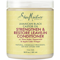 SheaMoisture Leave In Conditioner Conditioner For Hair Jamaican Black Castor Oil To Soften and Detangle Hair 20 oz