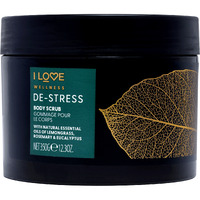 Wellness Body Scrub - De-Stress by I Love Cosmetics for Women - 12.3 oz Body Scrub