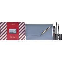 Vamp! All in One and Multiplay Set by Pupa Milano for Women - 3 Pc 0.30oz Vamp! All in One Mascara - 101 Black, 0.03oz Multiplay Eye Pencil - 09 Black, Wallet