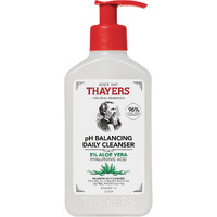 THAYERS pH Balancing Daily Cleanser, Face Wash with Aloe Vera, Gentle and Hydrating Skin Care for Dry, Oily, or Acne Prone Skin, 8 FL Oz.