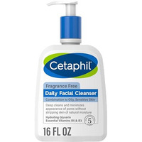 Cetaphil Face Wash, Daily Facial Cleanser for Sensitive, Combination to Oily Skin, NEW 16 oz, Fragrance Free, Gentle Foaming, Soap Free, Hypoallergenic (Packaging May Vary)
