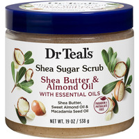 Dr. Teal's Shea Sugar Scrub Shea Butter & Almond Oil 19 Ounce Jar