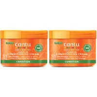 Cantu Leave-In Conditioning Cream for Natural Hair with Pure Shea Butter, 12 oz (Pack of 2) (Packaging May Vary)