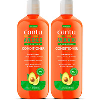 Cantu Avocado Hydrating Silicone-Free Conditioner with Pure Shea Butter, 13.5 oz (Pack of 2) (Packaging May Vary)