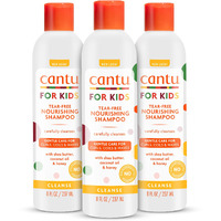 Cantu Care for Kids Tear-Free Nourishing Shampoo with Shea Butter, 8 fl oz (Pack of 3) (Packaging May Vary)