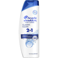 Head and Shoulders 2 in 1 Dandruff Shampoo and Conditioner, Anti-Dandruff Treatment, Classic Clean for Daily Use, Paraben Free, 12.5 oz