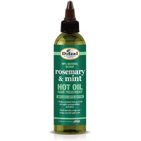 Difeel Rosemary and Mint Hot Oil Hair Treatment with Biotin 8 oz. - Hot Oil Treatment for Dry and Damaged Hair made with Natural Rosemary Oil for Hair Growth