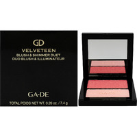 Velveteen Blush and Shimmer Duet - 56 Mix and Glow by GA-DE for Women - 0.26 oz Blush