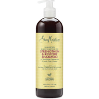 SheaMoisture Strengthen and Restore Shampoo for Damaged Hair Strengthen & Grow to Cleanse and Nourish 24 oz