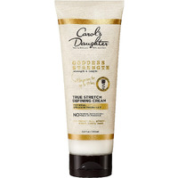 Carol's Daughter Goddess Strength True Stretch Defining Hair Cream For Wavy, Coily and Curly Hair, Curl Defining Cream with Castor Oil for Weak Hair, 6.8 Fl Oz