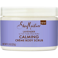 SheaMoisture Creme Body Scrub Lavender Calming Skin Care with Fair Trade Shea Butter 11.3 oz