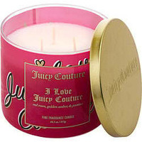 Juicy Couture 14.5 oz Soy Wax Blend 3 Wick Candle - I Love Juicy Couture