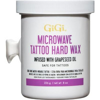 GiGi Tattoo Microwave Hard Wax, Infused with Grapeseed Oil, oz