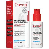 THAYERS Soak It Up 80HR Liquid Moisturizer, Face Moisturizer with Hyaluronic Acid and Snow Mushroom, Dermatologist Tested Skin Care for Normal to Dry Skin, 2.5 Oz