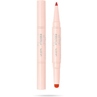 Vamp! Creamy Duo Contouring Lip Pencil and Shiny Lipstick - 011 Orange Red by Pupa Milano for Women -0.035 oz Makeup