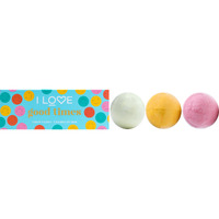 Good Times Bath Fizzer Pack by I Love Cosmetics for Women - 3 x 5.30 oz Bath Bombs