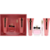 Prestige Fashionista by New Brand for Women - 4 Pc Gift Set 3.4oz EDP Spray, 0.5oz EDP Spray, 4.4oz Shower Gel, 4.4oz Body Lotion