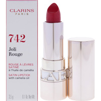 Joli Rouge Satin Lipstick - 742 Joli Rouge by Clarins for Women - 0.1 oz Lipstick