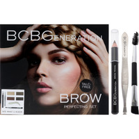 Brow Perfecting Set by BCBGeneration Cosmetics for Women - 6 Pc 0.05oz Highlighter Powder, 3 x 0.05oz Brow Powder, 0.04oz Brow Wax, Brow Pencil, Tweezer, Spoolie and Eyebrow Brush