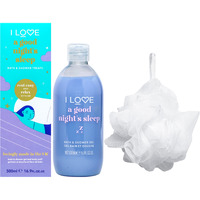 Bath and Shower Treats - A Good Nights Sleep by I Love Cosmetics for Women - 16.9 oz Shower Gel