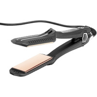 VEVOR Hair Straightener, 1.5-inch Titanium Flat Iron, Dual Infrared Hair Straightener Flat Iron with LCD Display and 19 Temp Levels - 210F to 450F, Dual Voltage 110V/240V for Salon Home Travel Use