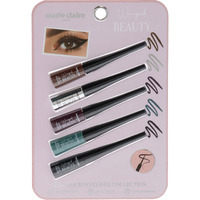 Liquid Eyeliner Collection Set by Marie Claire for Women - 5 Pc Liquid Eyeliner
