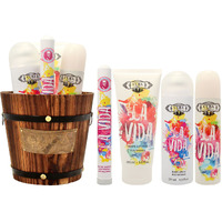 Cuba La Vida by Cuba for Women - 4 Pc Gift Set 3.3oz EDP Spray, 1.17oz EDP Spray, 6.6oz Body Spray, 6.6oz Body Lotion