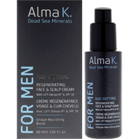 Age Defying Regenerating Face and Scalp Cream With SPF 30 by Alma K for Men - 2 oz Cream