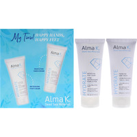 Happy Hands Happy Feet Set by Alma K for Women - 2 Pc 3.4oz Protective Hand Cream, 3.4oz Refreshing Foot Cream
