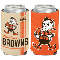Cleveland Browns Can Cooler 12oz Vintage Design - Special Order