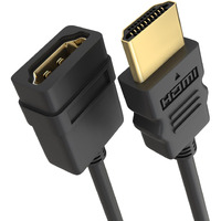 Cmple - HDMI Extension Cable Male to Female Support 3D 4K x 2K Resolution HDMI Cable Extender with Ethernet - 3 Feet