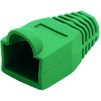 RJ45 Color Coded Strain Relief Boots 50pcs - Green