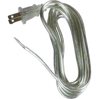 LAMP CORD 8' SILVER (Pack of 1)