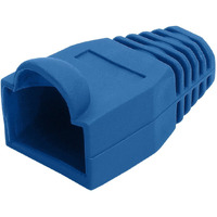 RJ45 Color Coded Strain Relief Boots 50pcs - Blue