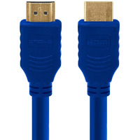 Cmple - HDMI Cable 3FT High Speed HDTV Ultra-HD (UHD) 3D, 4K @60Hz, 18Gbps 28AWG HDMI Cord Audio Return 3 Feet Blue
