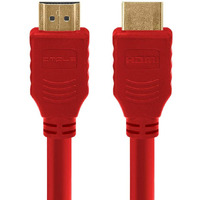 Cmple - HDMI Cable 10FT High Speed HDTV Ultra-HD (UHD) 3D, 4K @60Hz,18Gbps 28AWG HDMI Cord Audio Return 10 Feet Red