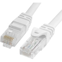 Cmple Cat6 Ethernet Cable 10Gbps - Computer Networking Cord with Gold-Plated RJ45 Connectors, 550MHz Cat6 Network Ethernet LAN Cable Supports Cat6, Cat5e, Cat5 Standards - 3 Feet White