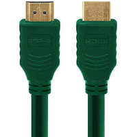 Cmple - HDMI Cable 1.5FT High Speed HDTV Ultra-HD (UHD) 3D, 4K @60Hz, 18Gbps 28AWG HDMI Cord Audio Return 1.5 Feet Green