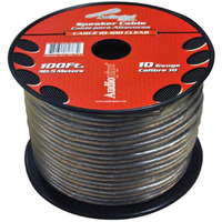 Audiopipe 10 Gauge Speaker Cable 100ft Black and Red wire**