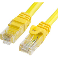 Cmple Cat6 Ethernet Cable 10Gbps - Computer Networking Cord with Gold-Plated RJ45 Connectors, 550MHz Cat6 Network Ethernet LAN Cable Supports Cat6, Cat5e, Cat5 Standards - 50 Feet Yellow