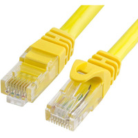 Cmple Cat6 Ethernet Cable 10Gbps - Computer Networking Cord with Gold-Plated RJ45 Connectors, 550MHz Cat6 Network Ethernet LAN Cable Supports Cat6, Cat5e, Cat5 Standards - 100 Feet Yellow