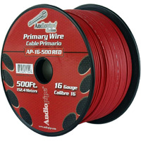 Audiopipe 16 Gauge 500Ft Primary Wire Red