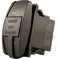 DUAL USB CHARGER ROCKER SWITCH MNT