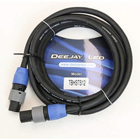 12 Foot Length SPEAKON 4-Connector to SPEAKON 4-Connector Audio Cable