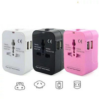 Worldwide Power Adapter and Travel Charger with Dual USB ports that works in 150 countries(D0102HEYLWU.)