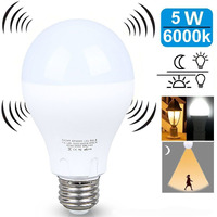 LED LIgHT BULB W RADAR MOTION SENSOR 180 Deg 5w50 Watts(D0102HPIBWY)