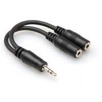 Y Cable, 3.5 mm TRS to Dual 3.5 mm TRSF