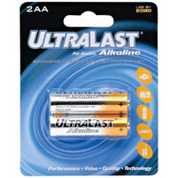 Ultralast ULA2AA ULA2AA AA Alkaline Batteries, 2 pk