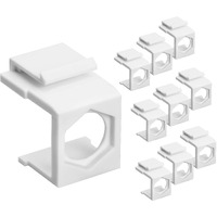 Blank Insert For F Type Connector - 10pcs Pack White